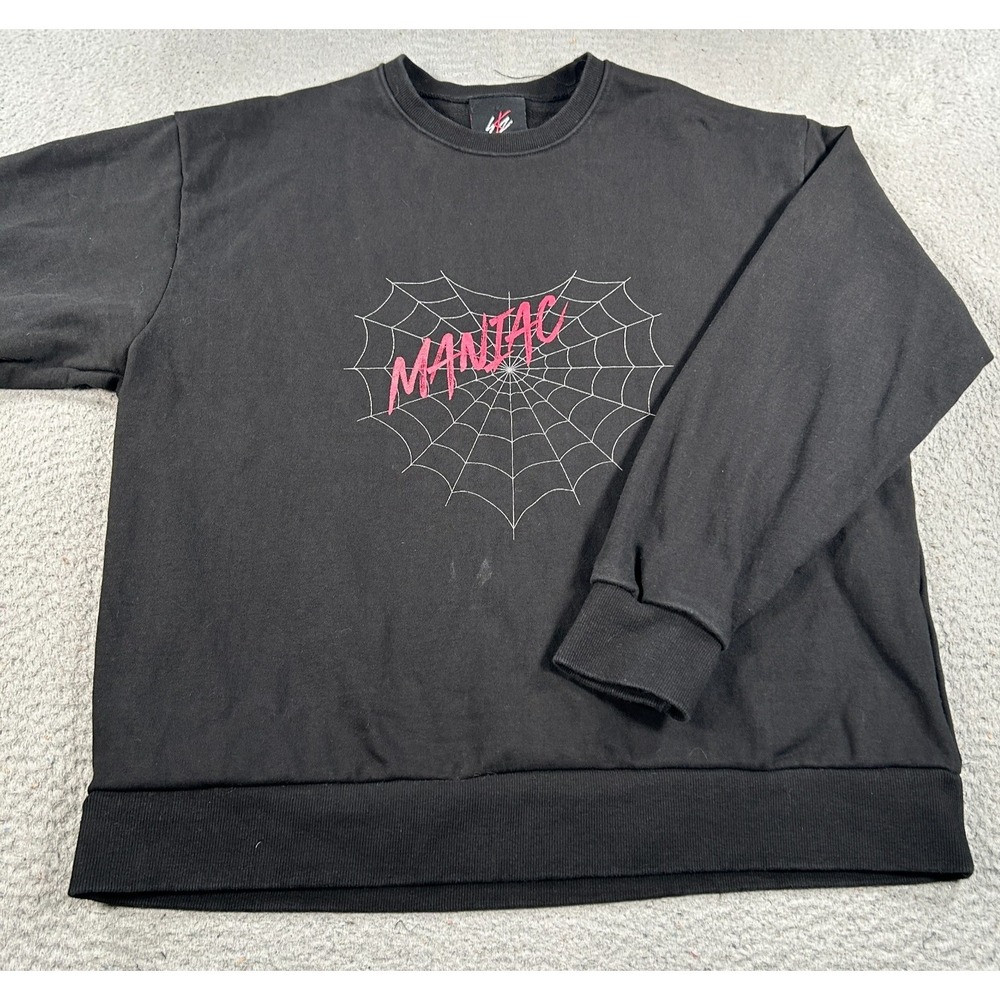 Official Stray Kids Maniac Sweatshirt Men Black Rock Band Music Concert Hip-Hop‎